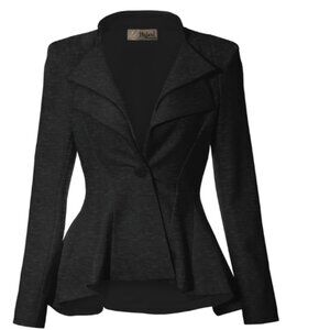 2 For $30 NWT Hybrid & Company  Dressy Double Lapel  peplum blazer XL